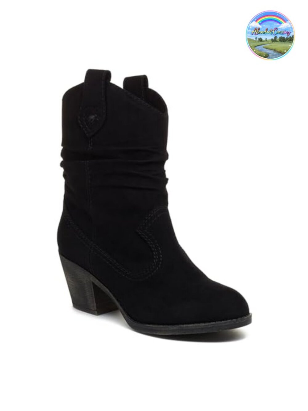 Western Boots for Women 2.5" Heel Faux Leather Pull-On